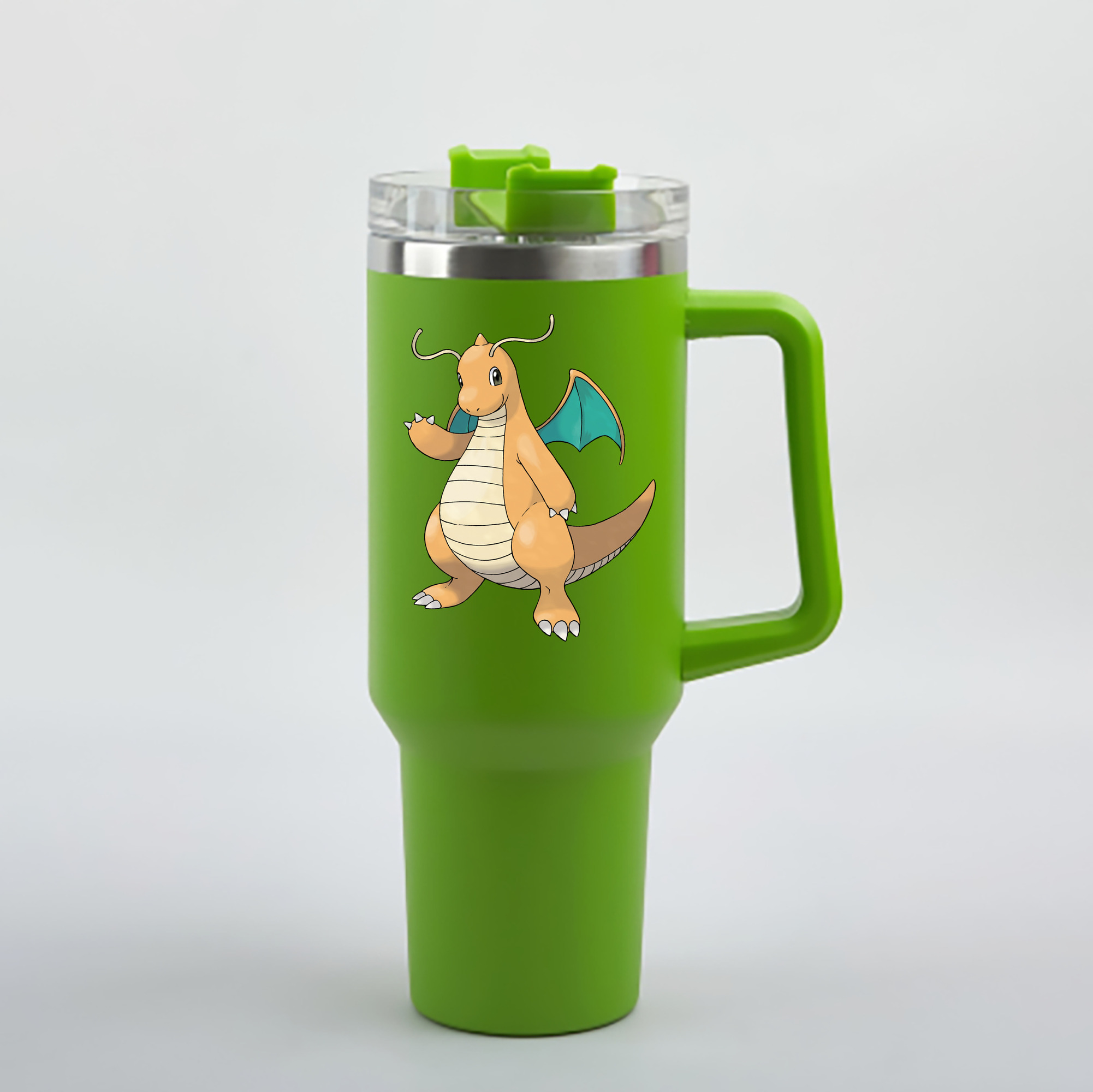 （画像用） ポケットモンスター Pokémon 1200mL車用タンブラー - クリスタルステッカー（プラスチックストロー付き）